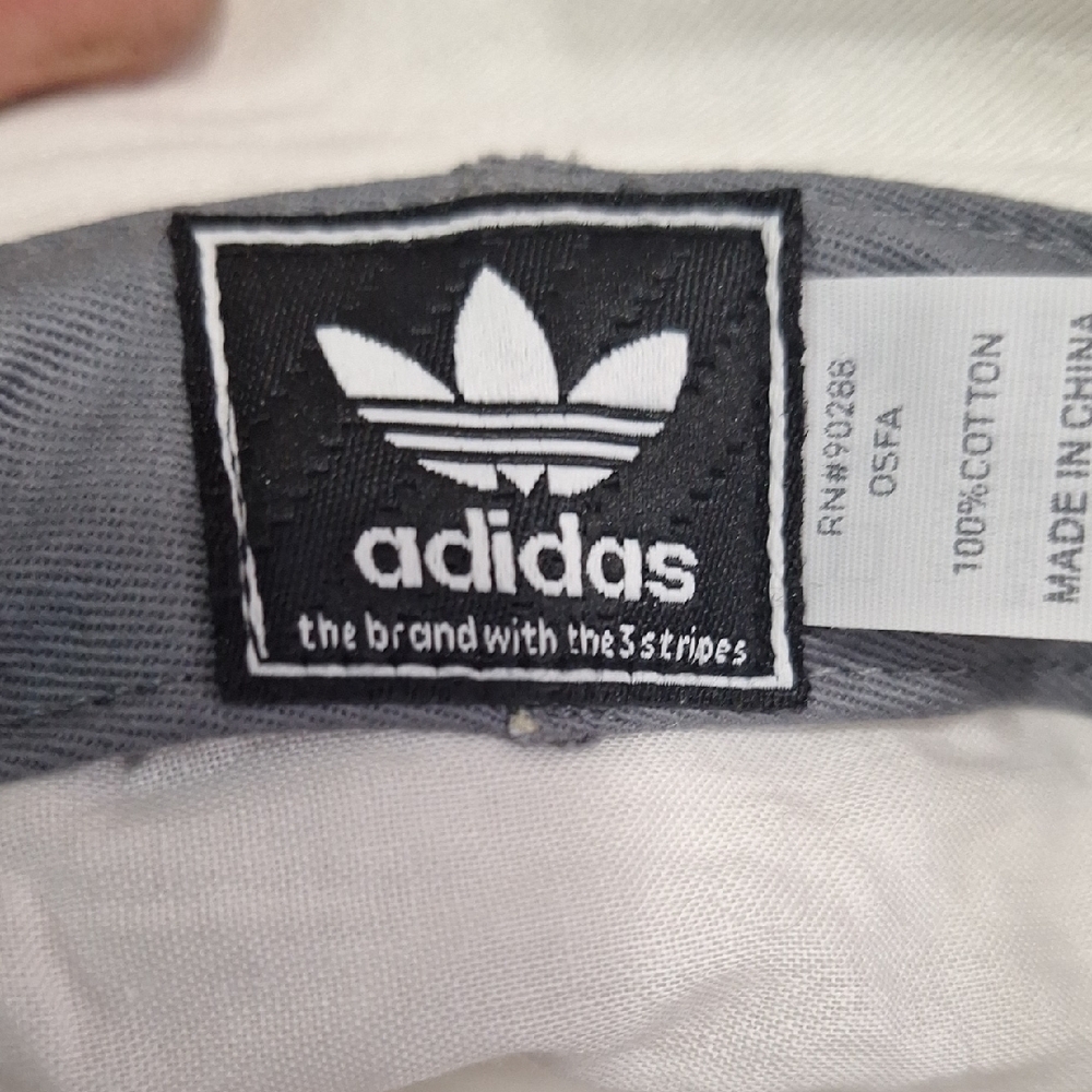 Adidas White Cotton Bucket Hat- Red White Blue - Picture 2 of 7